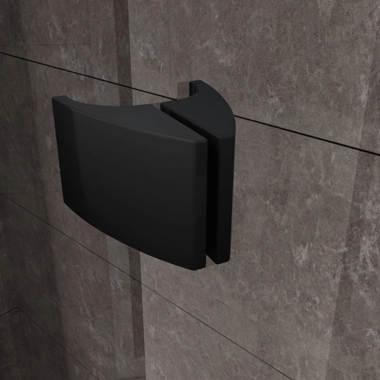Ravak Brusehjørne Pivot 100x80 cm Sort Mat