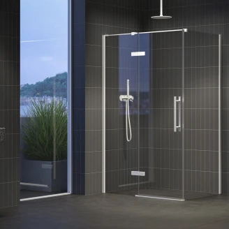 Ravak Brusehjørne <strong>Cool!</strong>  110 + 80 cm Hvid Mat