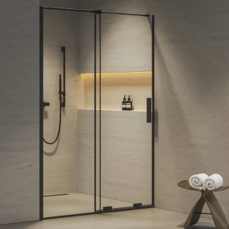 Ravak Brusedør <strong>Roll</strong>  120 cm Sort Mat