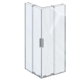 Ravak Brusehjørne <strong>Roll</strong>  80 + 80 cm Krom Blank