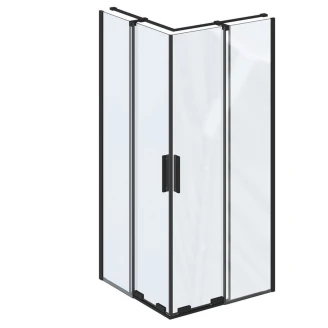 Ravak Brusehjørne <strong>Roll</strong>  80 + 80 cm Sort Mat