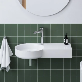 Ravak Håndvask Arc Højre Hvid Blank 83 cm