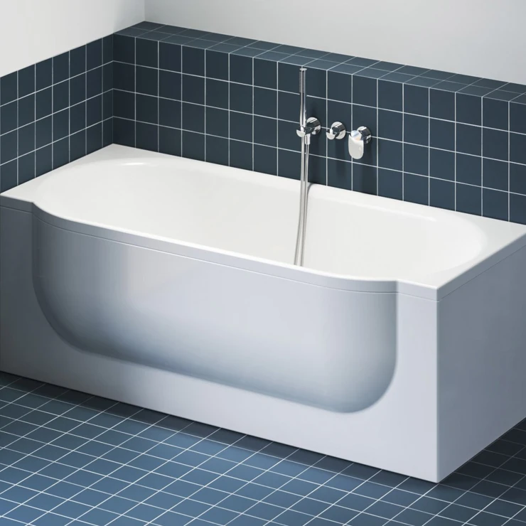 Ravak Badekar Arc Hvid Blank Venstre 150x75 cm