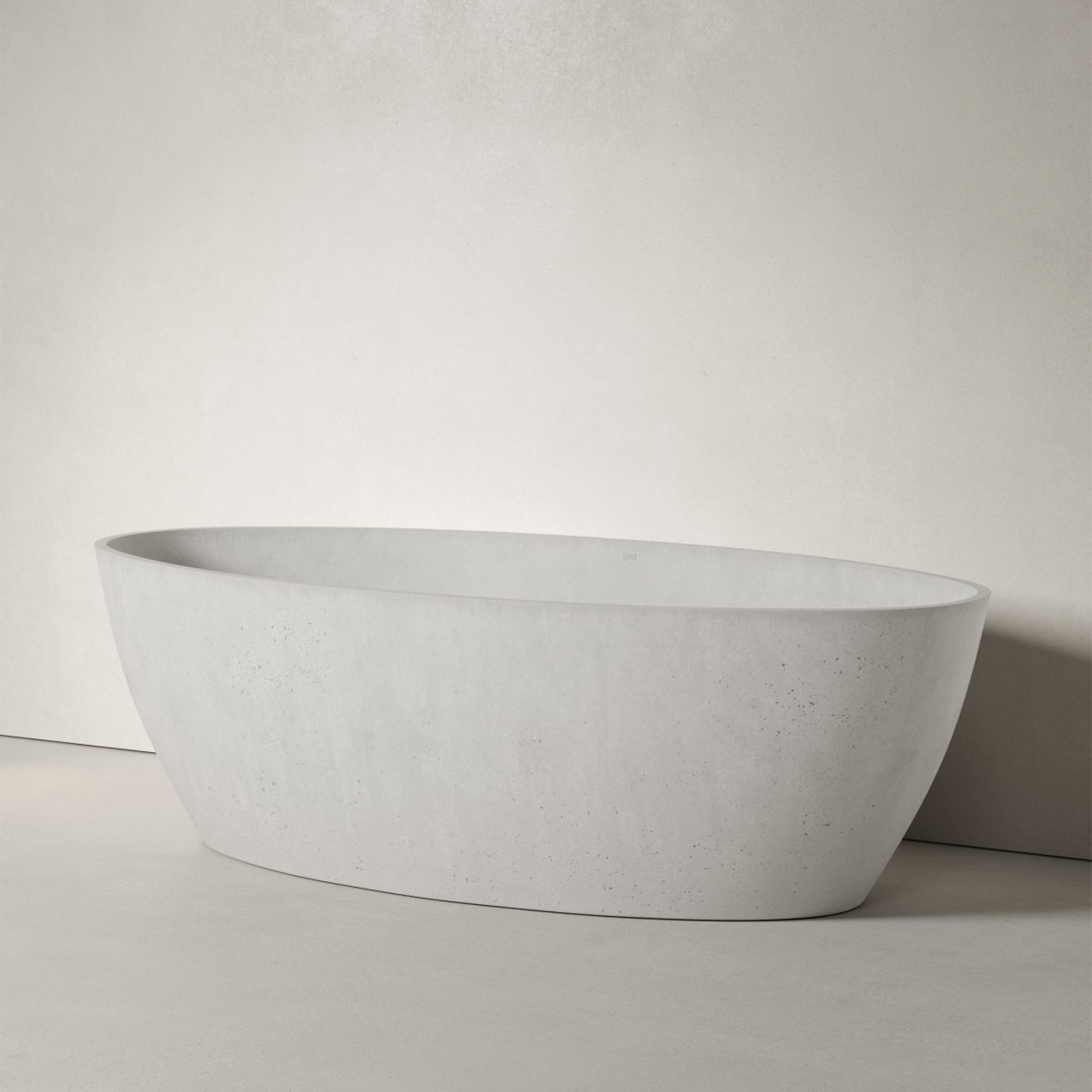 Sira Håndlavet Cement Badekar Fiord Mørkegrå Mat