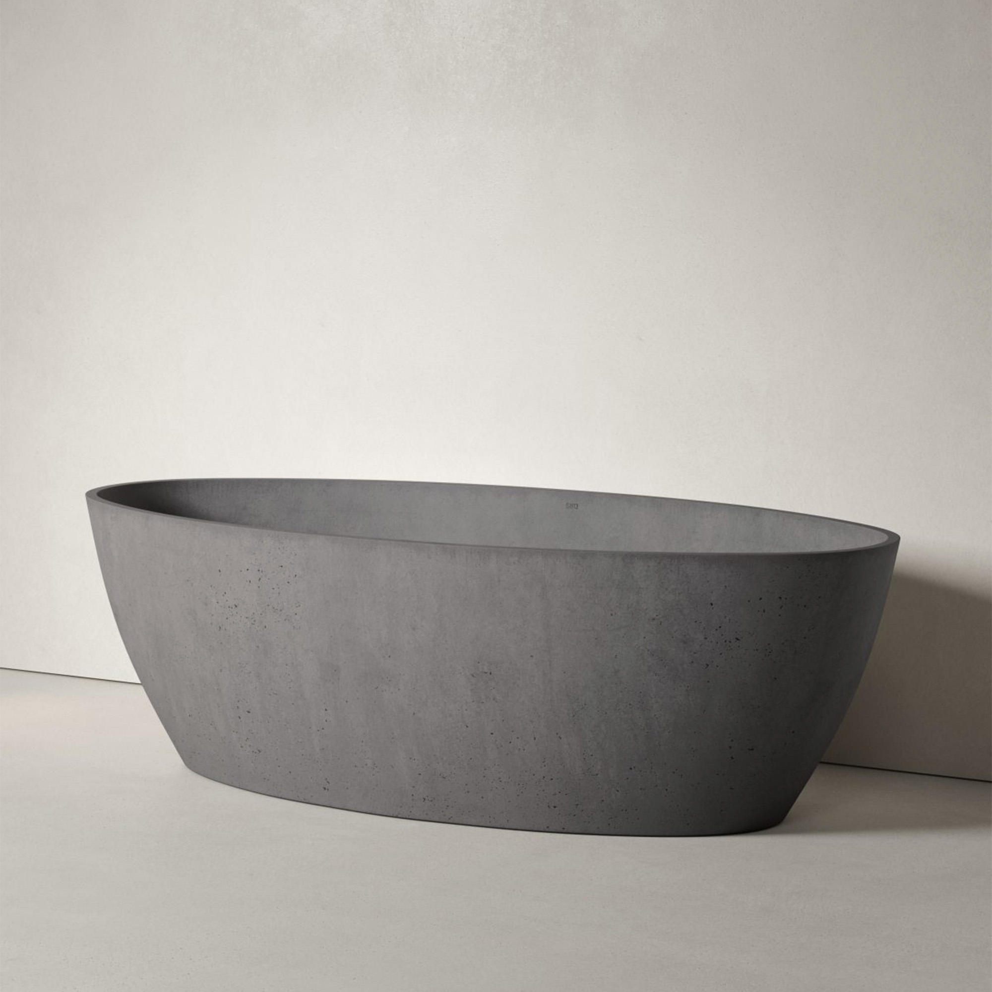 Sira Håndlavet Cement Badekar Fiord Grå Mat