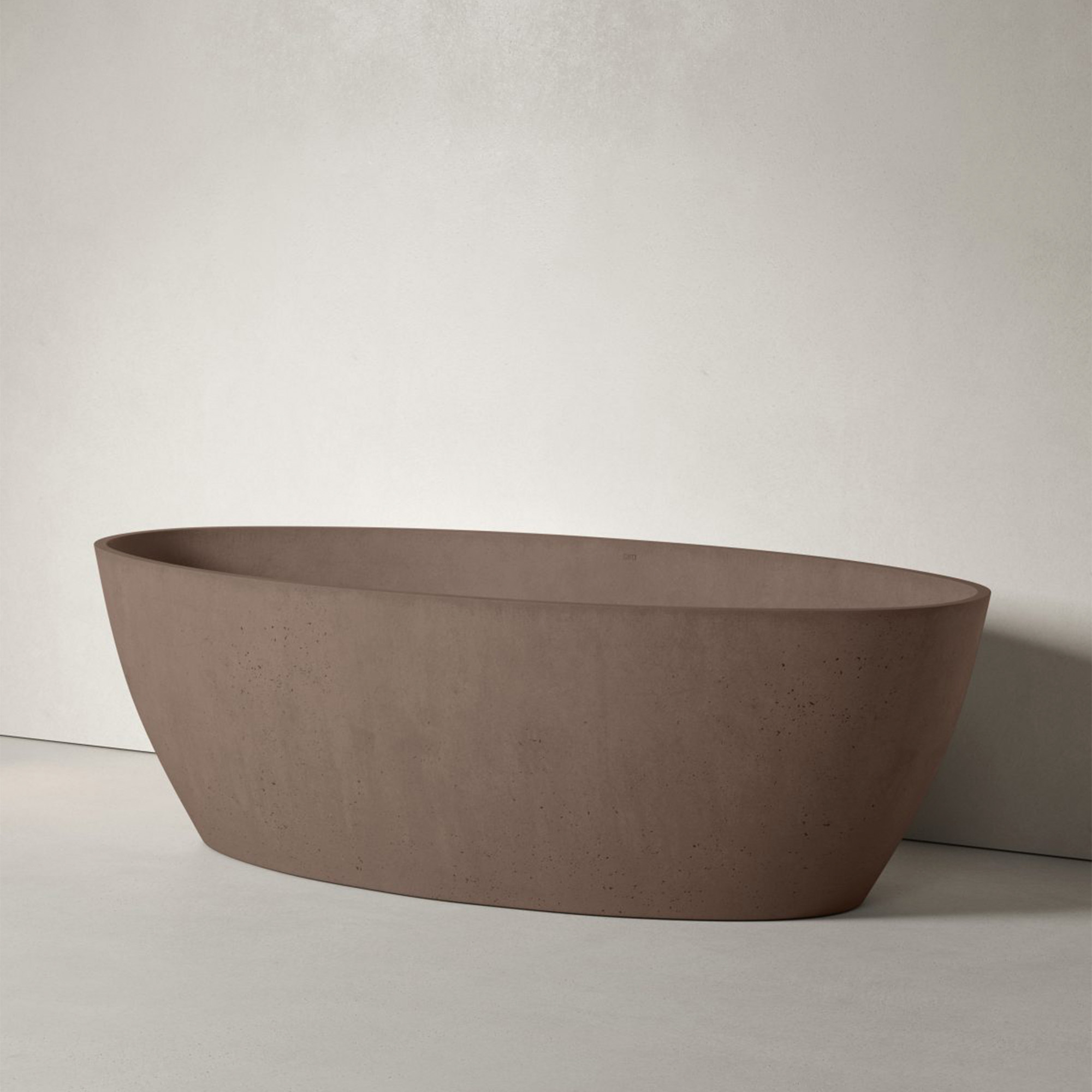 Sira Håndlavet Cement Badekar Fiord Brun Mat