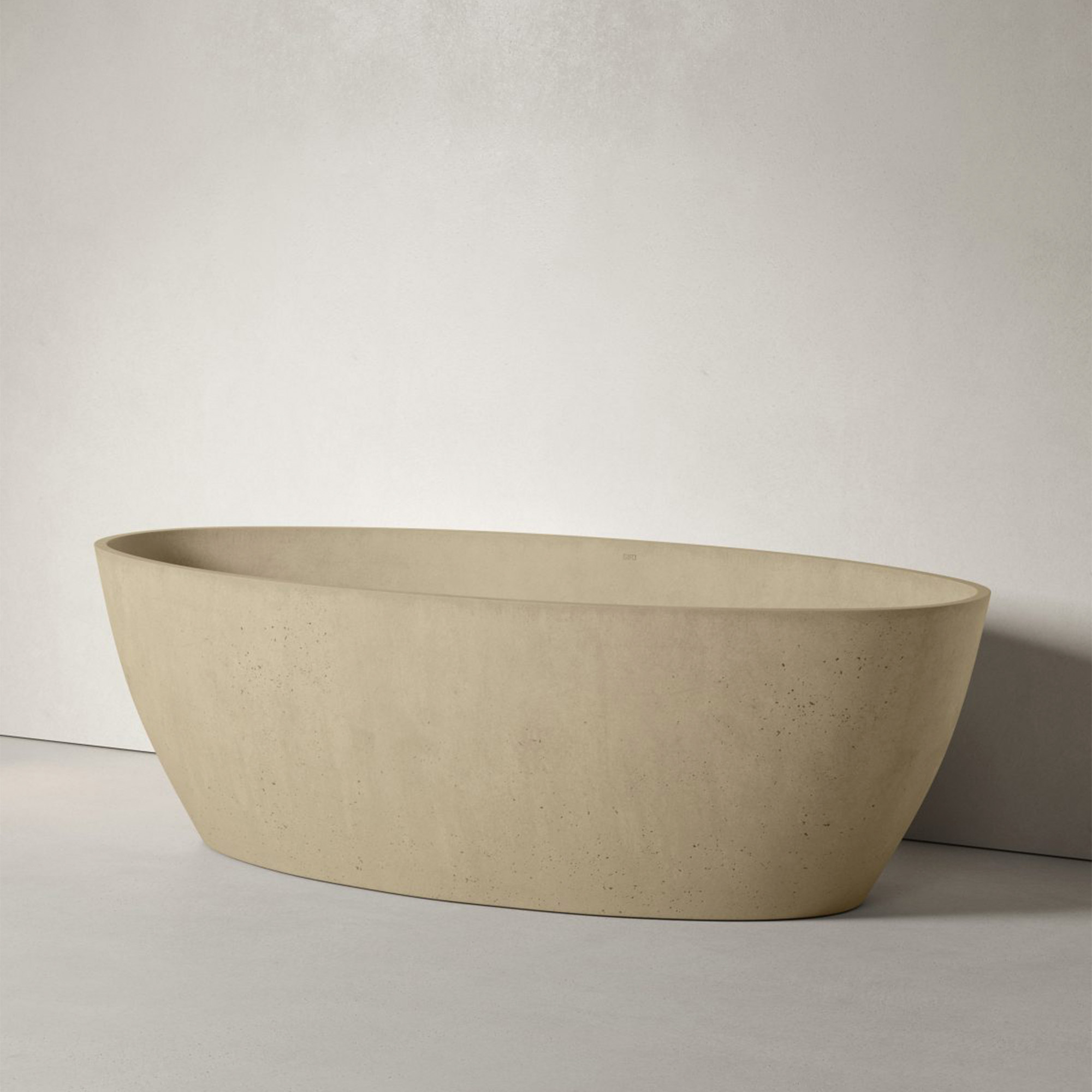 Sira Håndlavet Cement Badekar Fiord Grå-Grøn Mat