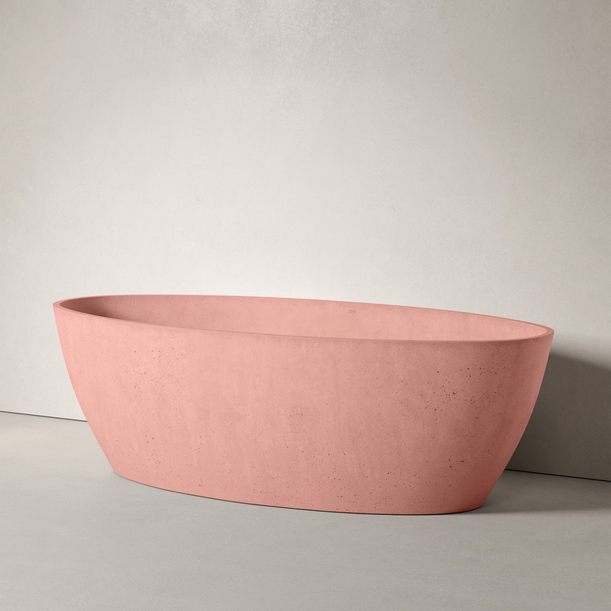 Sira Håndlavet Cement Badekar Fiord Rosa Mat