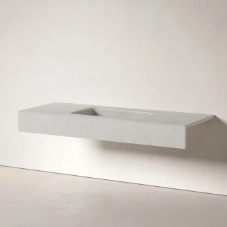 <strong>Sira</strong>  Håndlavet Cement Håndvask Arctic Grå Mat 120 cm