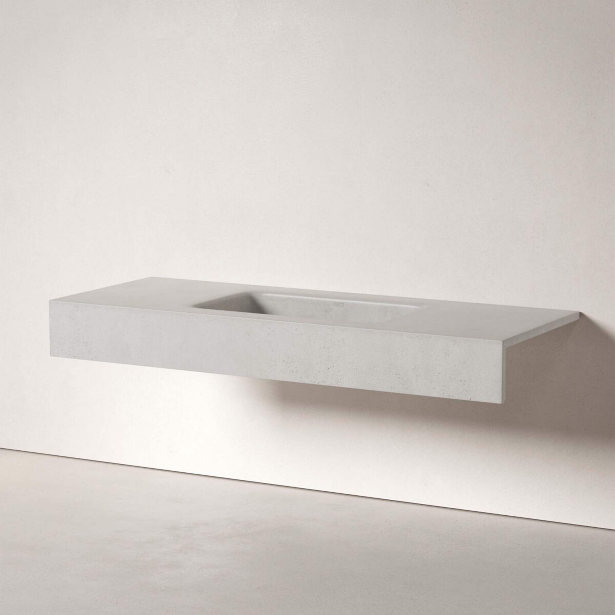 Sira Håndlavet Cement Håndvask Arctic Grå Mat 120 cm