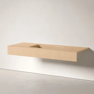 <strong>Sira</strong>  Håndlavet Cement Håndvask Arctic Gul Mat 120 cm