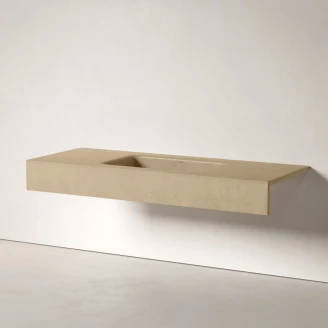 <strong>Sira</strong>  Håndlavet Cement Håndvask Arctic Grå-Grøn Mat 120 cm