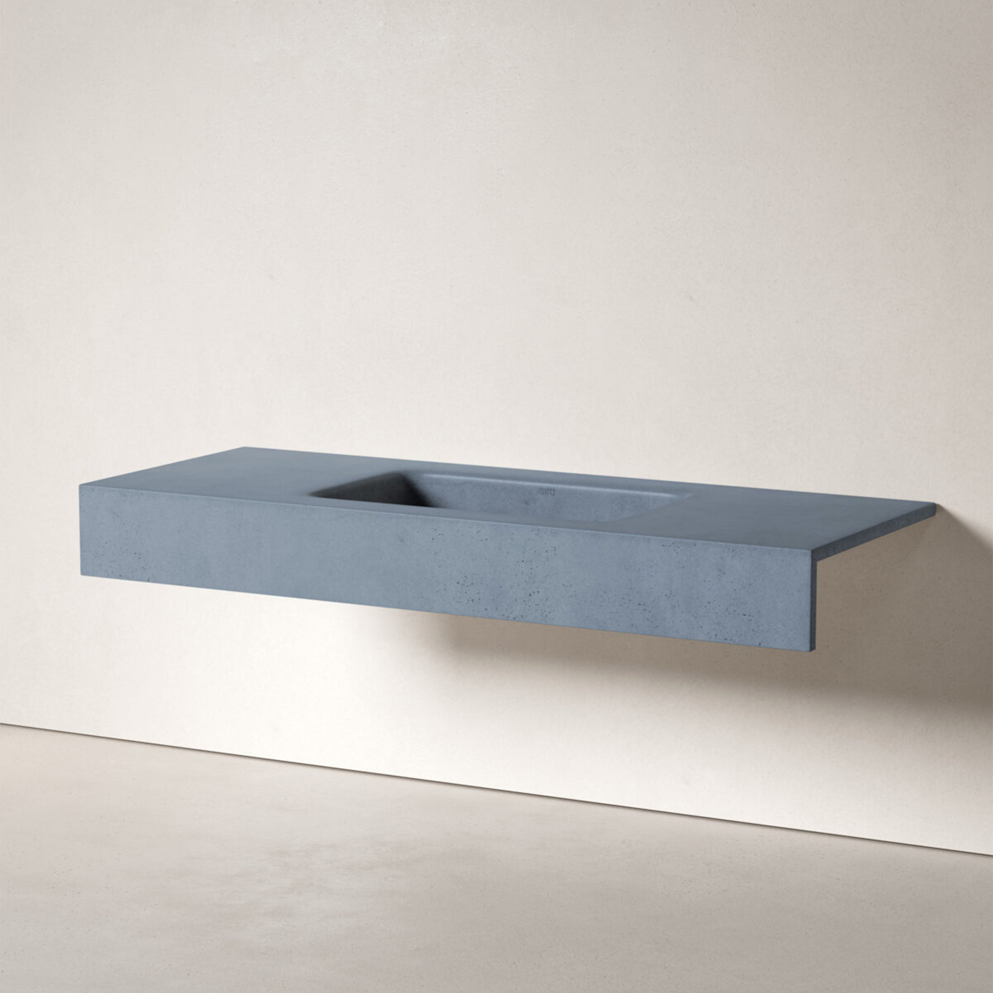 Sira Håndlavet Cement Håndvask Arctic Blå Mat 120 cm