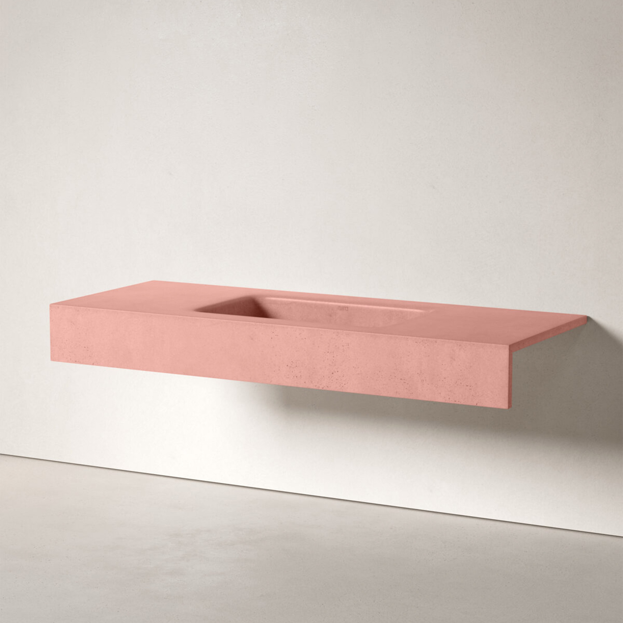 Sira Håndlavet Cement Håndvask Arctic Rosa Mat 120 cm