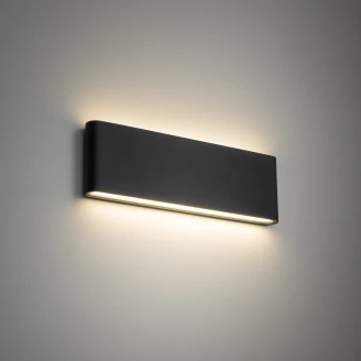 Udendørs Væglampe L <strong>Sundby</strong>  Grå Mat