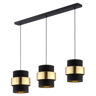 Hængelampe Trio <strong>Luma</strong>  Sort, Guld Mat