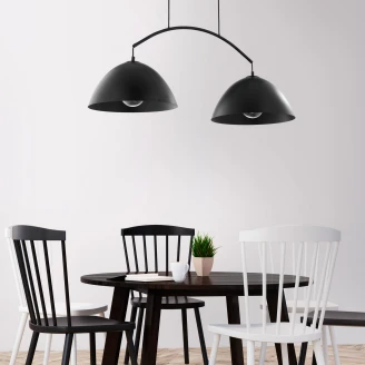 Hængelampe Duo <strong>Cortona</strong>  Sort Mat