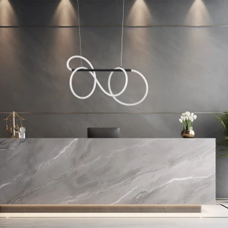 Hængelampe <strong>Menton</strong>  Sort Mat 70 cm