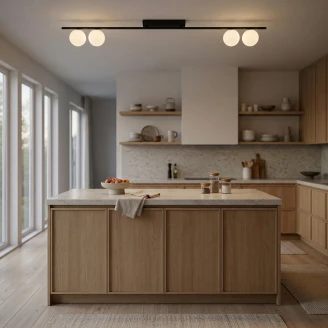 Loftlampe Quadra <strong>Brenna</strong>  Sort Mat