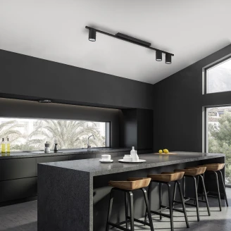 Loftlampe <strong>Selara</strong>  Sort Mat 80 cm