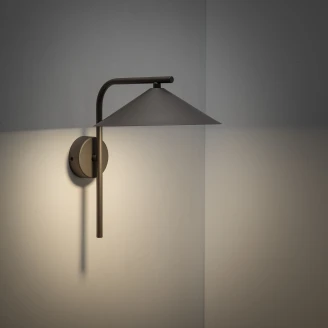 Væglampe S <strong>Bruma</strong>  Brun Mat