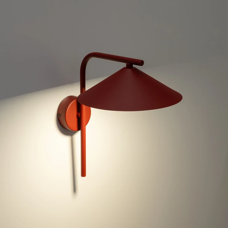 Væglampe S Bruma Rød Mat