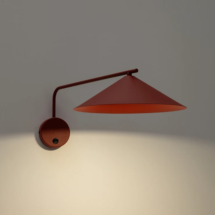 Væglampe M Bruma Rød Mat