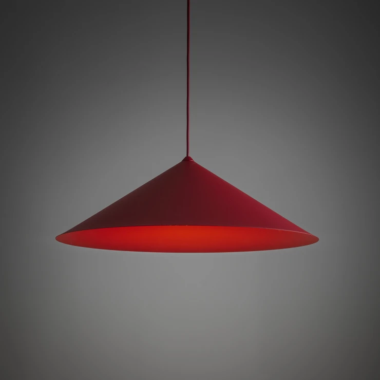 Hængelampe L Bruma Rød Mat