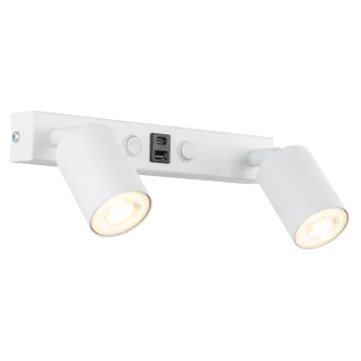 Væglampe med USB <strong>Arvel</strong>  Hvid Mat