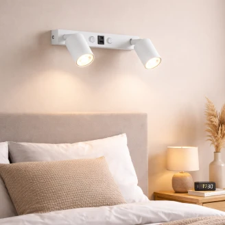 Væglampe med USB <strong>Arvel</strong>  Hvid Mat