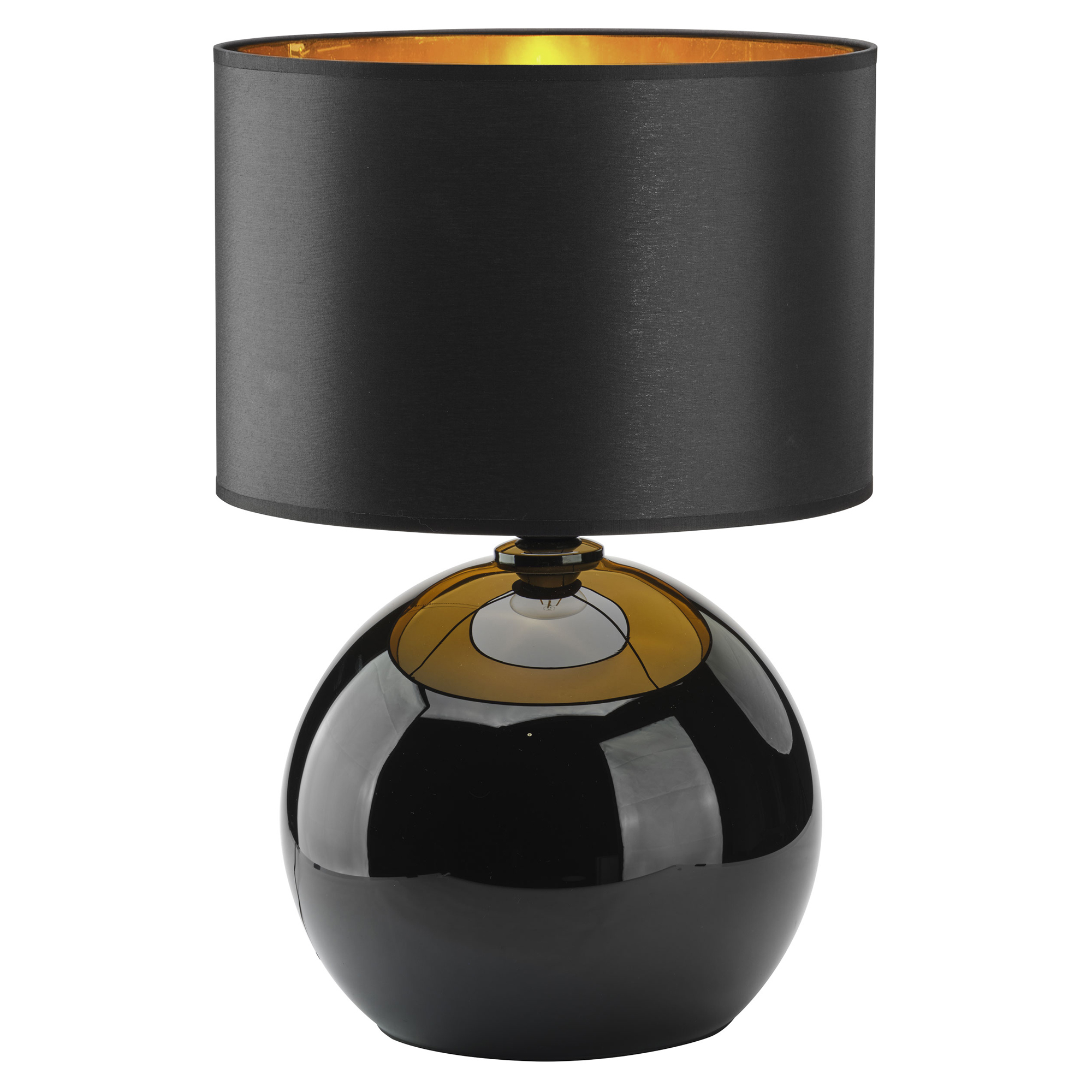 Bordlampe M Arlix Sort, Guld Blank