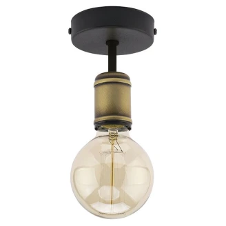 Loftlampe <strong>Retro</strong>  Sort, Guld Mat
