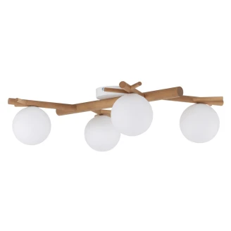 Loftlampe Quadra <strong>Duffy</strong>  Hvid, Træ Mat