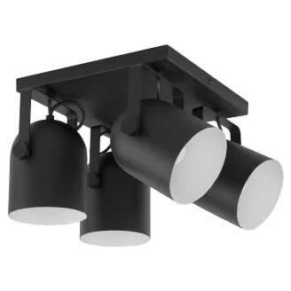 Loftlampe Quadra <strong>Liam</strong>  Sort Mat