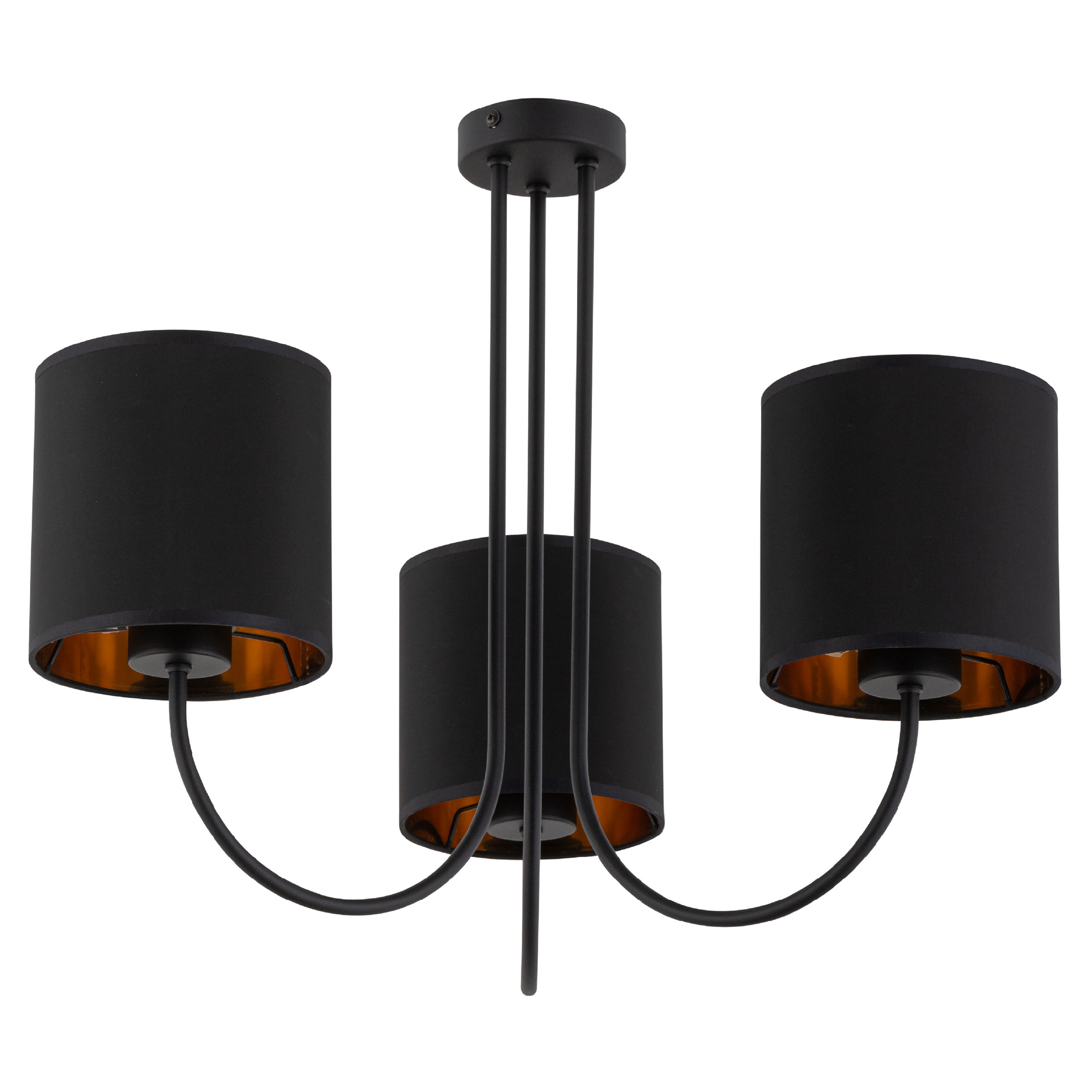 Loftlampe Trio Elinor Sort, Guld Mat