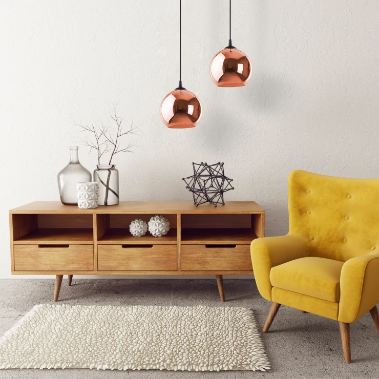 Vindueslampe Avenir Kobber Blank Ø 25 cm