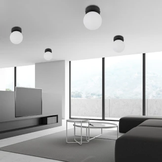 Loftlampe Uno Rymd Sort Mat