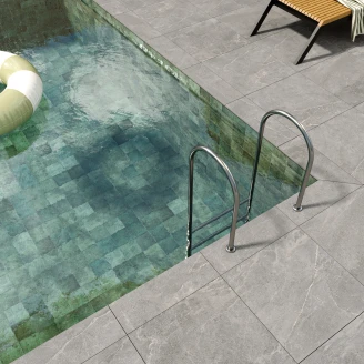 Poolkant Hjørnesæt Klinker <strong>Empyrio</strong>  Grå Mat 20x60 cm Tykkelse 20 mm