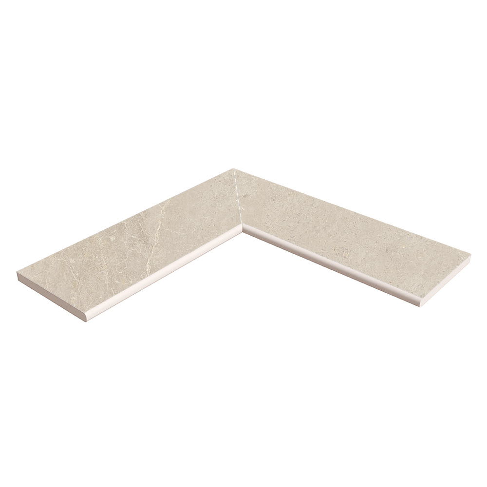 Poolkant Hjørnesæt Klinker Empyrio Beige Mat 20x60 cm Tykkelse 20 mm