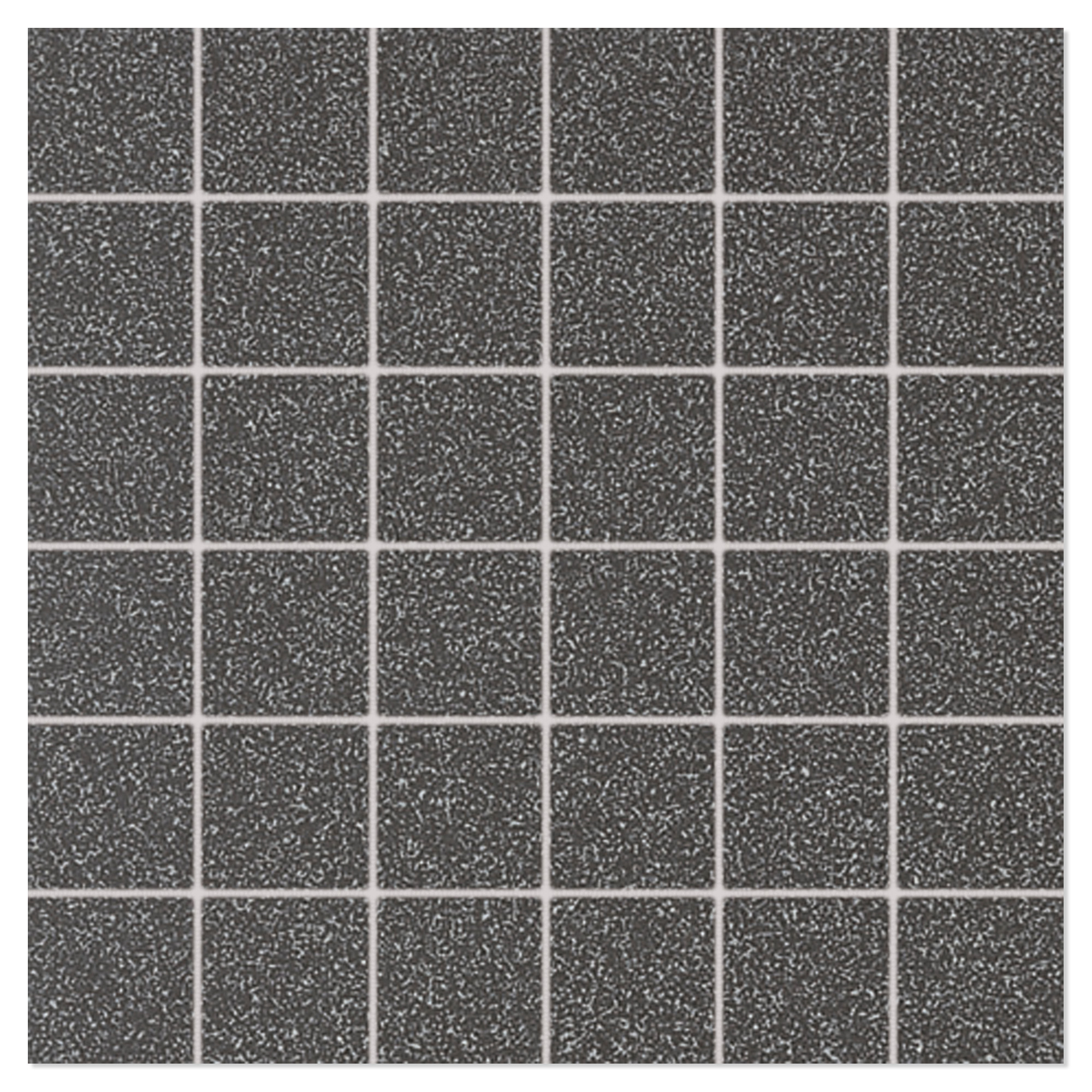 Mosaik Klinker Granitt Sort Mat 30x30 (5x5) cm