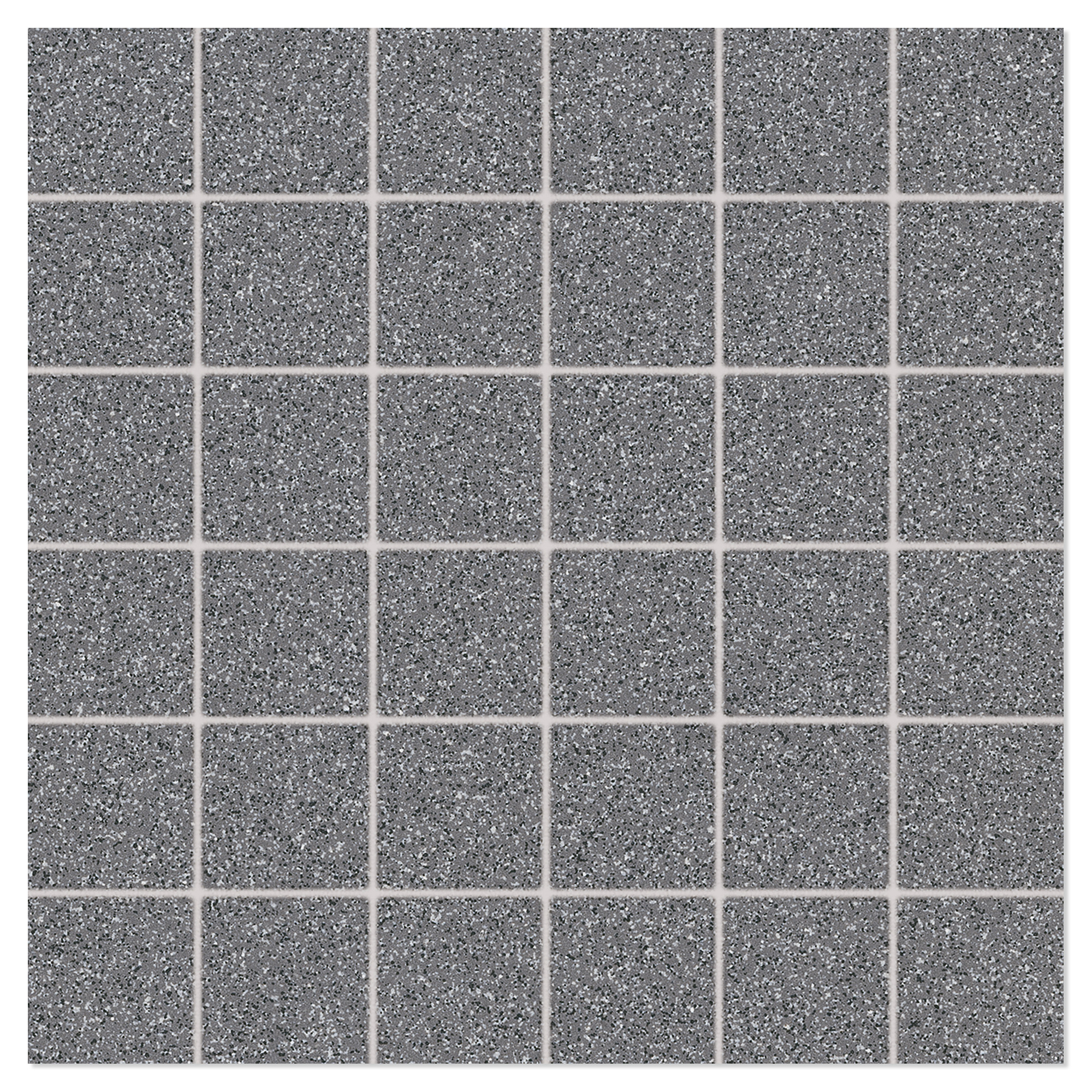 Mosaik Klinker Granitt Mørkegrå Mat 30x30 (5x5) cm