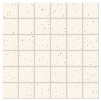 Mosaik Klinker <strong>Granitt</strong>  Hvid Mat 30x30 (5x5) cm