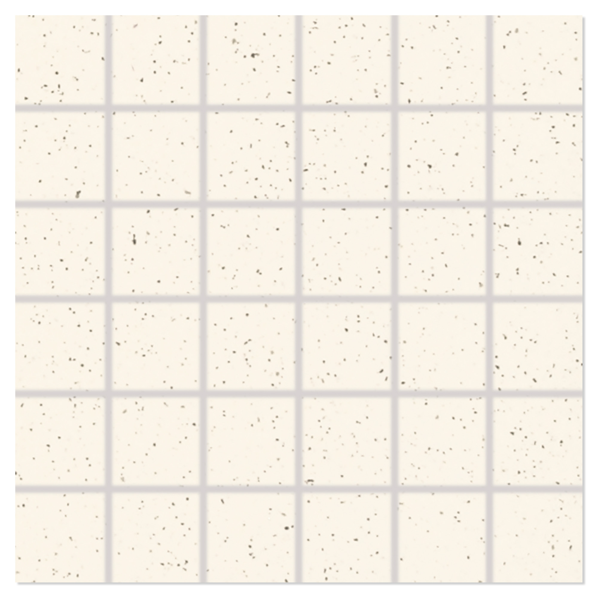 Mosaik Klinker Granitt Hvid Mat 30x30 (5x5) cm