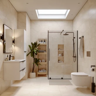 Marmor Klinker <strong>Venata</strong>  Lys Beige Mat 60x60 cm