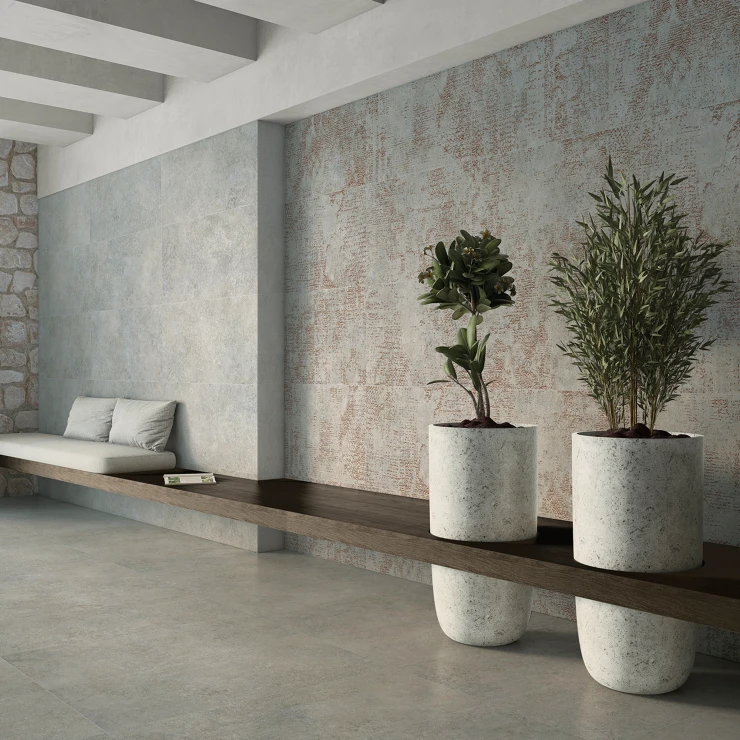 Klinker Atrium Gråstruktur Mat 60x120 cm