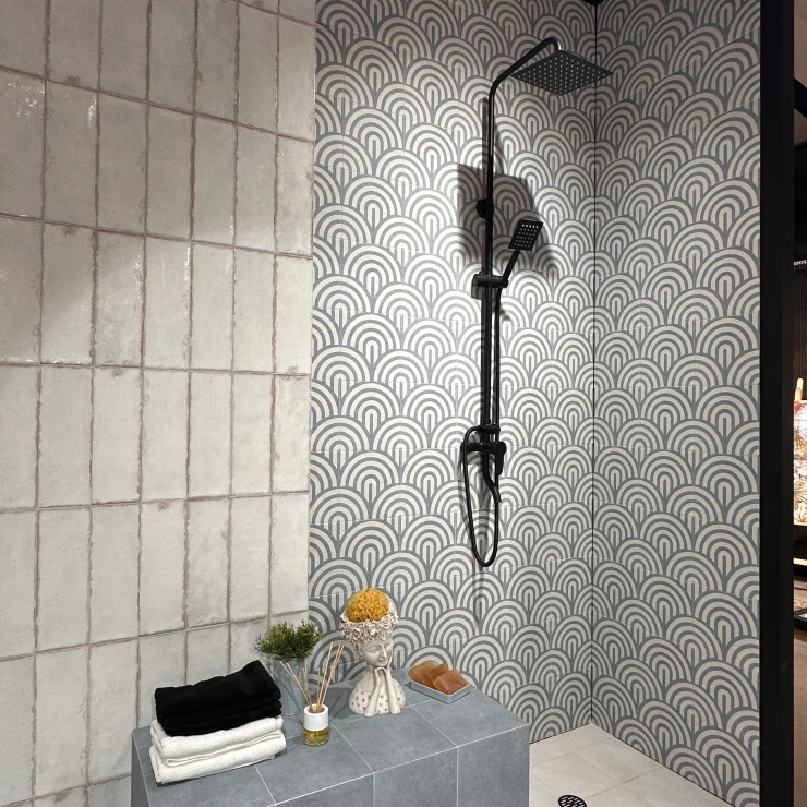 Mainzu Klinker Blue Three Mat 20x20 cm