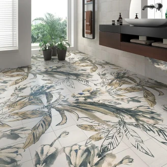 Mainzu Klinker Autumn Leaves Mural Mat 120x120 cm (36 stk. 20x20 cm)