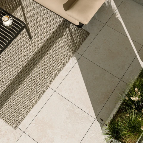 Udendørs Klinker Pienza Beige Mat 60x60 cm Tykkelse 20 mm