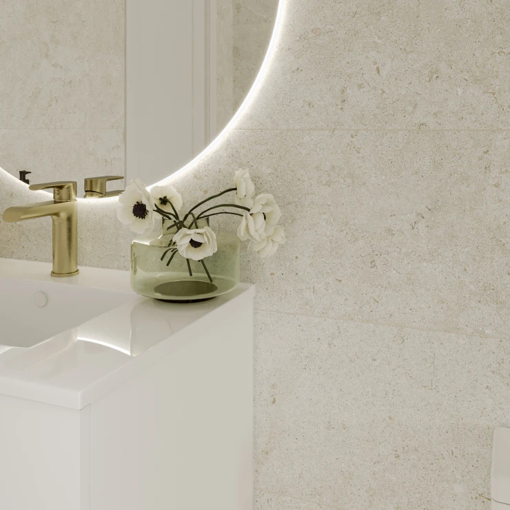 Klinker Kalksten Sand Beige Mat 30x61 cm