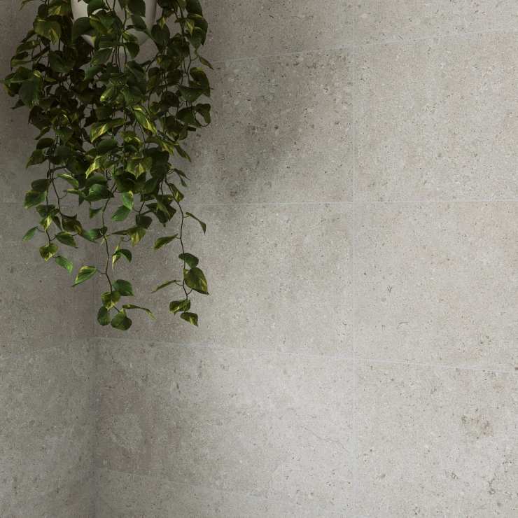 Klinker Kalksten Sand Grå Mat 60x60 cm